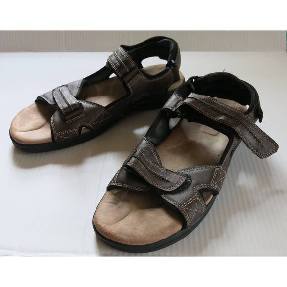 DOCKERS Newpage Outdoor Sport Sandal Size 12M Men's Adjustable Straps Brown - Picture 4 of 13